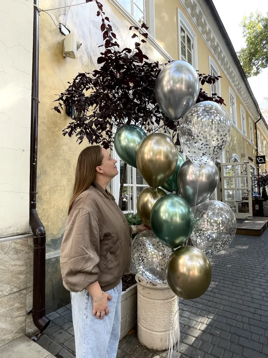 Изумрудный хром с золотом и серебром