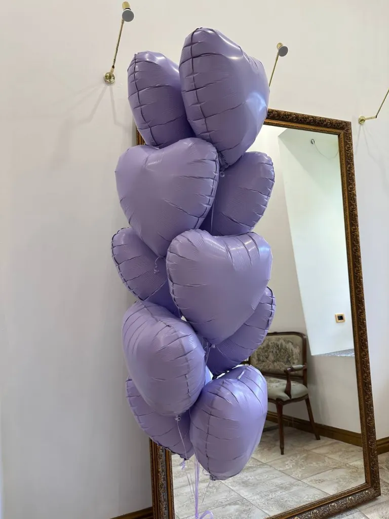 Бузкові матові серця